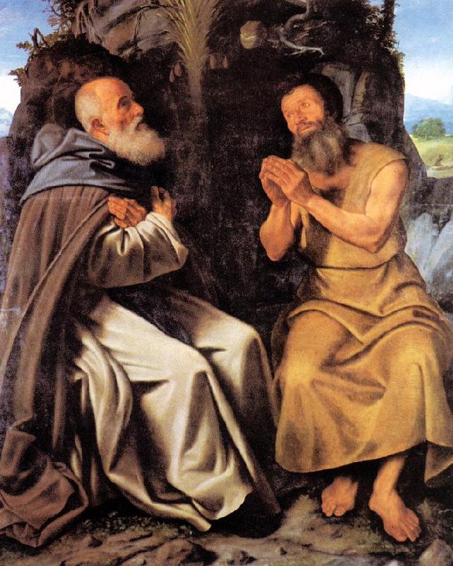 SAVOLDO, Giovanni Girolamo St Anthony Abbot and St Paul